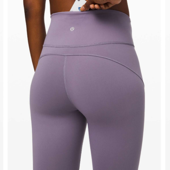 Lumulemon Purple Quartz In Movement 25" Inseam 7/8 Tight Legging Size 10 - Picture 9 of 13